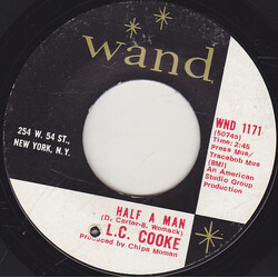 L.C. Cook Half A Man / Let's Do It Over USED VINYL 7INCH 45 RPM SINGLE