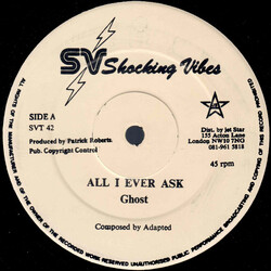 Ghost (6) / Jack Radics All I Ever Ask / Feel Good Vinyl 12" USED