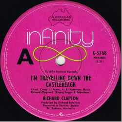 Richard Clapton I'm Travelling Down The Castlereagh / Girls On The Avenue USED VINYL 7INCH 45 RPM SINGLE REISSUE