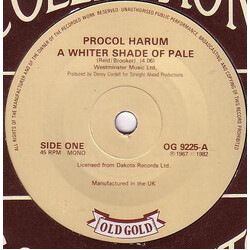 Procol Harum A Whiter Shade Of Pale / Homburg USED VINYL 7INCH