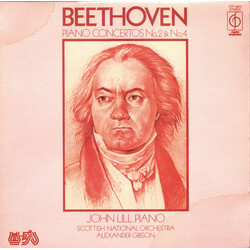 Ludwig van Beethoven / John Lill / Royal Scottish National Orchestra / Alexander Gibson Piano Concertos No. 2 & No. 4 Vinyl LP USED