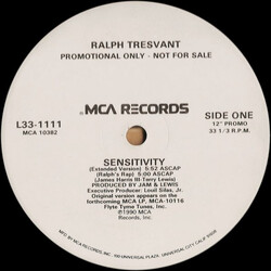 Ralph Tresvant Sensitivity USED VINYL 12INCH 33 S RPM PROMO