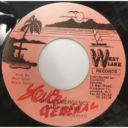 Baby Wayne Girls Emergency USED VINYL 7INCH 45 RPM SINGLE