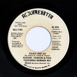 Ecstasy, Passion & Pain / Barbara Roy Touch And Go USED VINYL 7INCH 45 RPM SINGLE PROMO STEREO