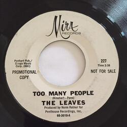The Leaves Too Many People USED VINYL 7INCH 45 RPM PROMO