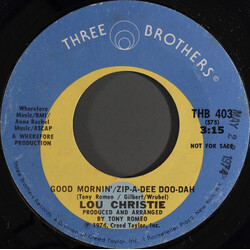 Lou Christie Good Mornin' / Zip-A-Dee Doo-Dah USED VINYL 7INCH 45 RPM SINGLE PROMO