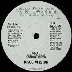 Lonnie Smith Do It USED VINYL 12INCH 45 RPM PROMO STEREO