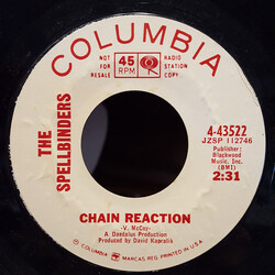 The Spellbinders Chain Reaction / A Little On The Blue Side USED VINYL 7INCH 45 RPM SINGLE PROMO