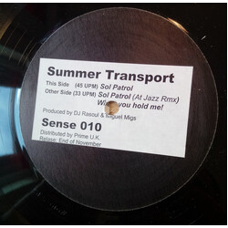 Summer Transport Sol Patrol USED VINYL 12"