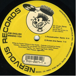 Kim English Missing You USED VINYL 12INCH 33 S RPM