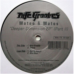 Mateo & Matos Deeper Dimensions EP (Part II) USED VINYL 12INCH EP 33 S RPM