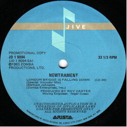 Newtrament London Bridge Is Falling Down USED VINYL 12INCH PROMO 33 S RPM