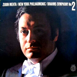 Zubin Mehta / The New York Philharmonic Orchestra / Johannes Brahms Symphony No. 2 Vinyl LP USED