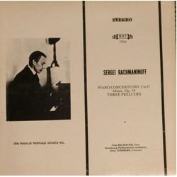 Sergei Vasilyevich Rachmaninoff / Gina Bachauer / Orchestre Philharmonique De Strasbourg / Alain Lombard Piano Concerto No. 2 in C Minor, Op. 18 - Thr