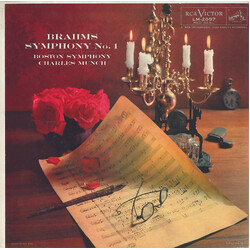 Johannes Brahms / Boston Symphony Orchestra / Charles Munch Symphony No. 1 Vinyl LP USED