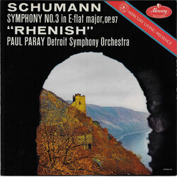 Robert Schumann / Paul Paray / Detroit Symphony Orchestra Symphony No. 3 In E-flat Major, Op. 97 "Rhenish" Vinyl LP USED