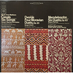 Pablo Casals / Antonín Dvořák / Felix Mendelssohn-Bartholdy Music From Marlboro: Casals, Six Songs ; Dvorak, Four Moravian Duets, Op. 20 ; Mendelssohn