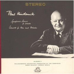 Paul Hindemith / Philharmonia Orchestra / Dennis Brain Symphonia Serena for Orchestra / Concerto for Horn and Orchestra Vinyl LP USED