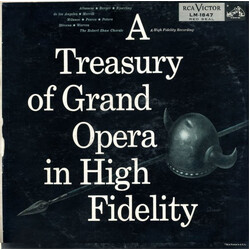 Various A Treasury Of Grand Opera In High Fidelity Vinyl LP USED