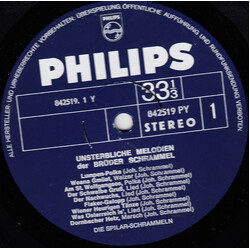 Die Spilar-Schrammeln Unsterbliche Melodien Der Gebrüder Schrammel Vinyl LP USED