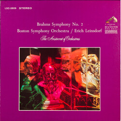 Johannes Brahms / Boston Symphony Orchestra / Erich Leinsdorf Symphony No. 2 Vinyl LP USED