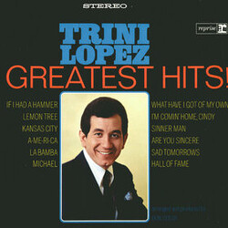 Trini Lopez Greatest Hits! Vinyl LP USED