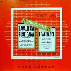 Various Highlights From Cavalleria Rusticana And I Pagliacci Vinyl LP USED