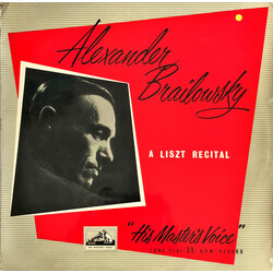 Alexander Brailowsky / Franz Liszt A Liszt Recital Vinyl LP USED