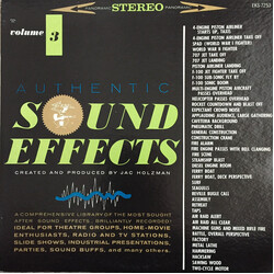 Jac Holzman Authentic Sound Effects Volume 3 Vinyl LP USED