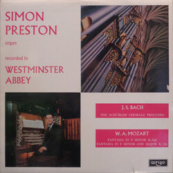 Simon Preston Mozart And Bach Organ Works Vinyl LP USED