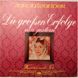 Zarah Leander Die Großen Erfolge Von Gestern - Wunschkonzert Nr. 1 Vinyl LP USED