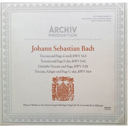 Johann Sebastian Bach / Helmut Walcha Toccata Und Fuge D-Moll, BWV 565; Toccata Und Fuge F-Dur, BWV 540; Dorische Toccata Und Fuge, BWV 538; Toccata, 