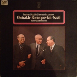Johannes Brahms / David Oistrach / Mstislav Rostropovich / George Szell / The Cleveland Orchestra Double Concerto In A Minor Vinyl LP USED