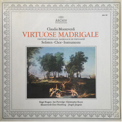 Claudio Monteverdi / Nigel Rogers (2) / Ian Partridge / Christopher Keyte / Monteverdi-Chor Hamburg / Jürgen Jürgens Virtuose Madrigale Vinyl LP USED