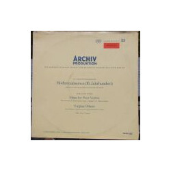 William Byrd / The Choir Of Westminster Abbey / William McKie / Susi Jeans Mass For Four Voices / Virginal Music Vinyl LP USED