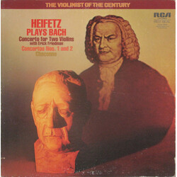 Jascha Heifetz / Johann Sebastian Bach Concerto For Two Violins, Concertos Nos. 1 And 2, Chaconne Vinyl LP USED