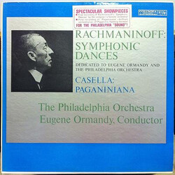 Sergei Vasilyevich Rachmaninoff / Alfredo Casella / The Philadelphia Orchestra / Eugene Ormandy Symphonic Dances, OP. 45 (1940), Paganiniana Vinyl LP 