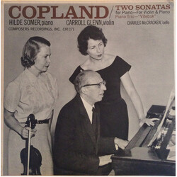 Aaron Copland Two Sonatas For Piano - Violin & Piano Vinyl LP USED
