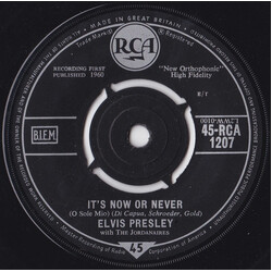 Elvis Presley / The Jordanaires It's Now Or Never (O Sole Mio) USED VINYL 7INCH 45 RPM SINGLE