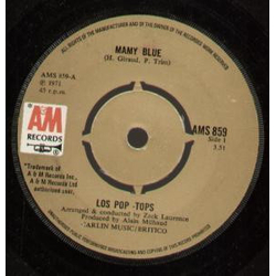 The Pop Tops Mamy Blue Vinyl 7" USED