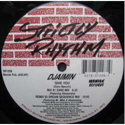 Djaimin Give You USED VINYL 12INCH 33 S RPM