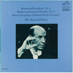 Robert Schumann / Ludwig van Beethoven / Boston Symphony Orchestra / Erich Leinsdorf Symphony No. 4 / Leonore Overture No. 3 Vinyl LP USED