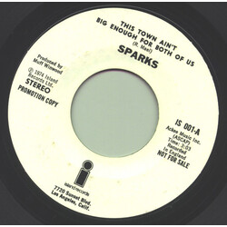 Sparks This Town Ain't Big Enough For Both Of Us / Barbecutie USED VINYL 7INCH 45 RPM PROMO STYRENE
