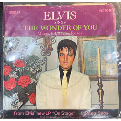 Elvis Presley The Wonder Of You / Mama Liked The Roses USED VINYL 7INCH 45 RPM SINGLE