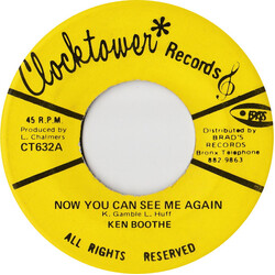 Ken Boothe / Charmers Big Band Now You Can See Me Again / See I Again USED VINYL 7INCH 45 RPM SINGLE
