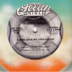 Sister Power Gimme Back My Love Affair VINYL 12" USED