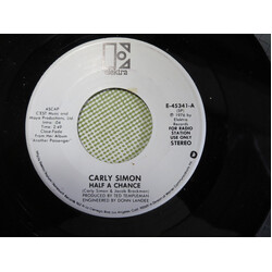 Carly Simon Half A Chance USED VINYL 7INCH 45 RPM PROMO STEREO MONO