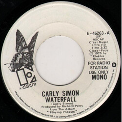 Carly Simon Waterfall USED VINYL 7INCH 45 RPM PROMO STEREO MONO