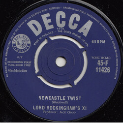 Lord Rockingham's XI Newcastle Twist USED VINYL 7INCH 45 RPM SINGLE MONO