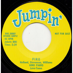 Gino Parks / The Love-Tones Fire / For This I Thank You USED VINYL 7INCH 45 RPM SINGLE REISSUE